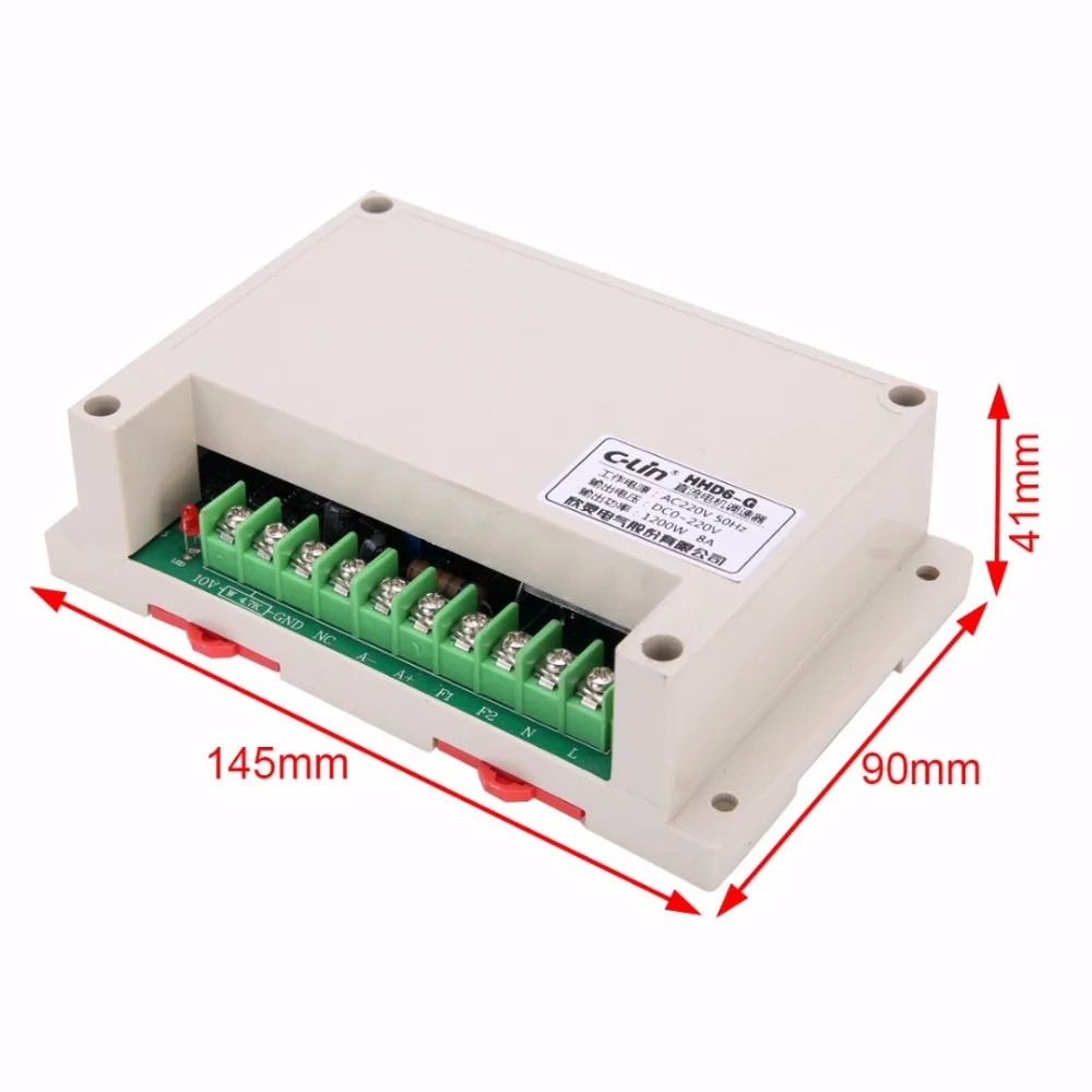 

HHD6-G PWM Motor Speed Controller Input AC220V Output DC 0-220V 1200W -10~+65C Mayitr Adjustable Electrical Supplies 145*90*41mm