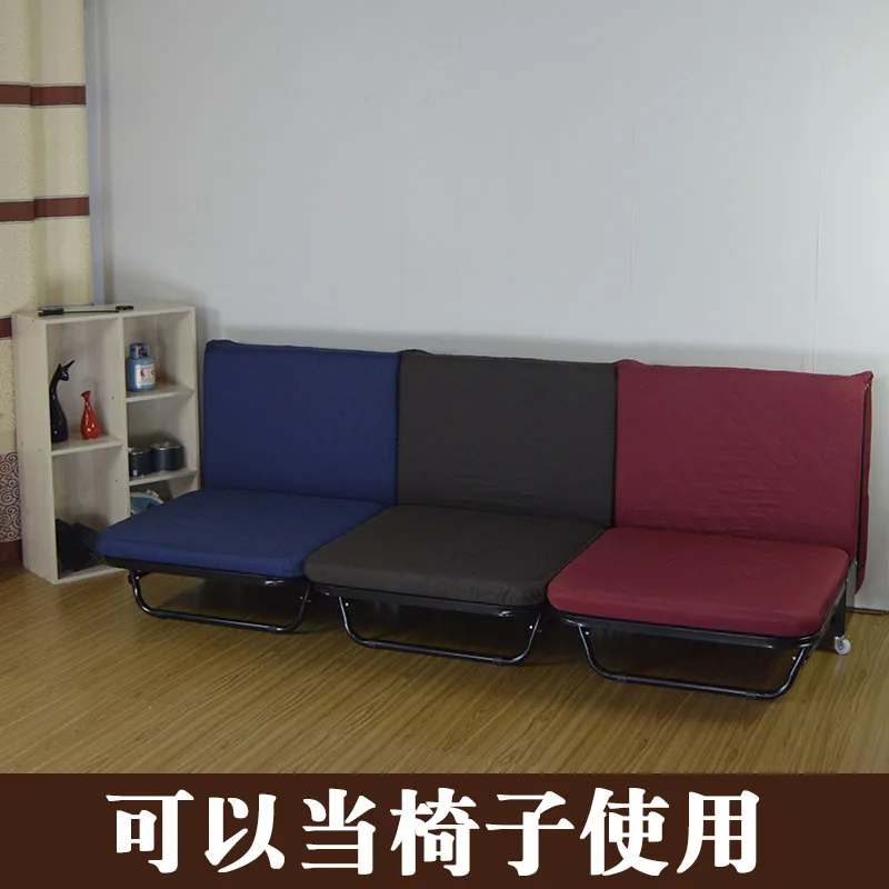 Simple folding bed Lunch bed Lightweight office adult Wooden board Bed Outdoor portable lunch break bed