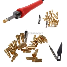 22 шт./компл. для выжигания по дереву Советы трафарет паяльник для подключения к пирография Рабочая резьба R02 и Прямая поставка