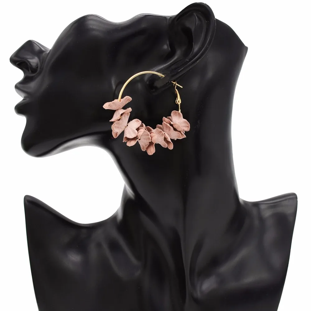 Buy Elegant Small Flower Hoop Earrings Bijoux Sweety