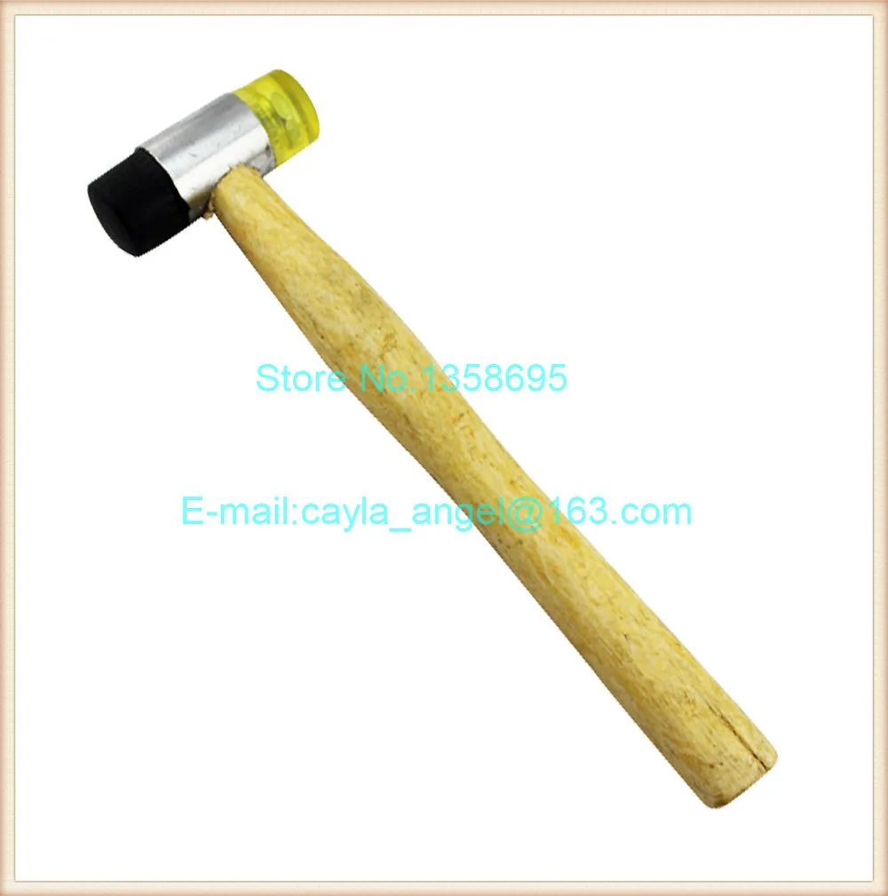 

Free Shipping Wooden handle Rubber hammer / Fiberglass Hammer,Engraving Tools,Power Reduced Multi-purpose For Jewelry DIY Tools