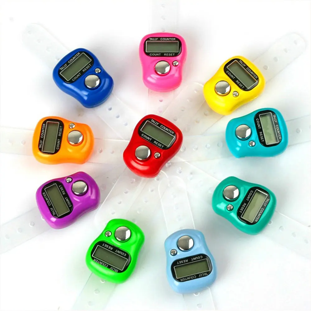 

Random Color Ring Electronic Counter Digital Counter Finger Counter Click Tally Sports Number Counting Tally Smart Compact