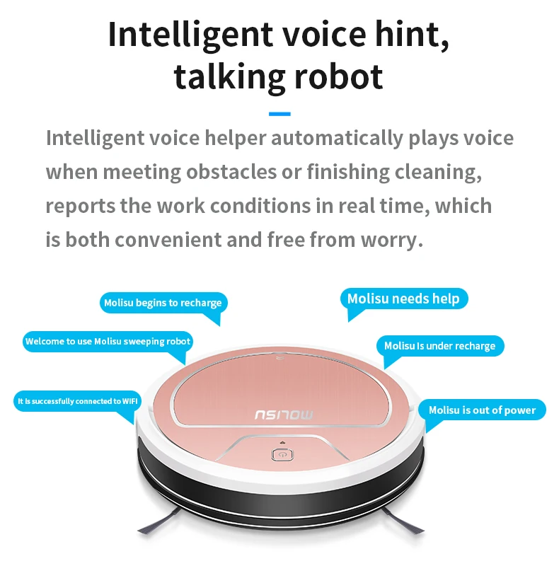 Original MOLISU V8S PRO Robot vacuum cleaner with Sweeping and Mopping roborock Smart Planned Washing Mopping Robot Aspirador