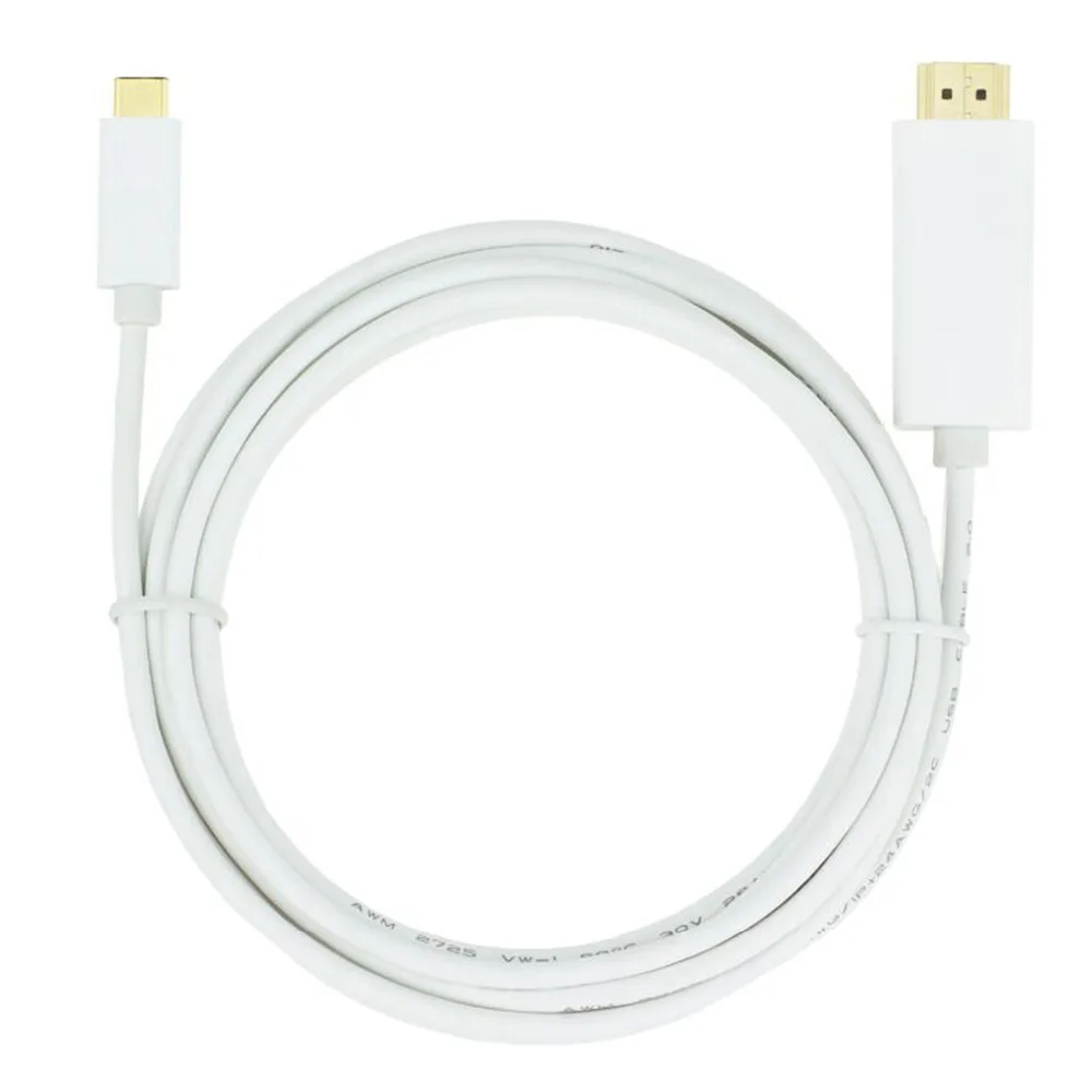 USB зарядный кабель 3 1 C Тип на HDMI 4k 2k HD для Mac book и Chrombook XPS13 ноутбука 8 M 6ft черного