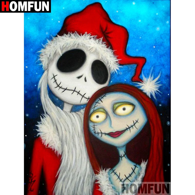 

HOMFUN Full Square/Round Drill 5D DIY Diamond Painting "Cartoon couple" Embroidery Cross Stitch 3D Home Decor Gift A13152