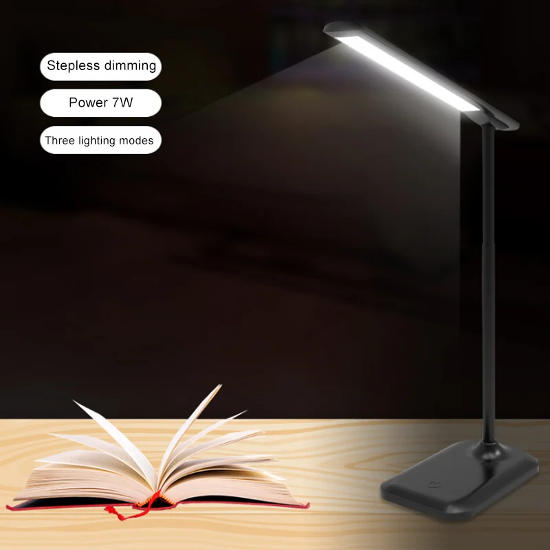 

LED Desk Lamp with USB Charging Eye Care Dimmable Lamp Folding Reading Light HYD88
