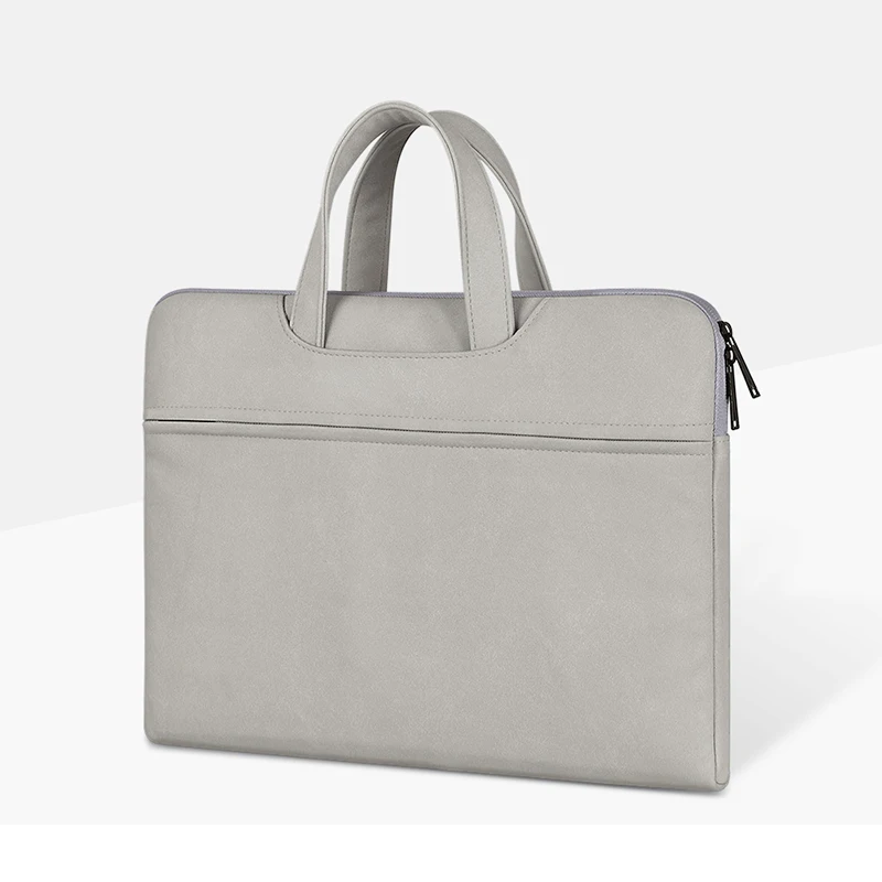 

Laptop Case Bag for Macbook Air Pro Waterproof Briefcase 14 13.3 15.4 15.6 PU Leather Notebook Handbag Computer Women Men Bag
