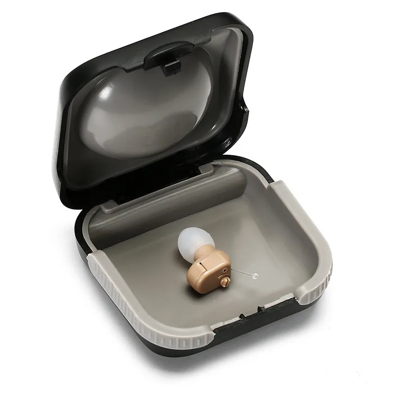 Mini Invisible In Ear Hearing Aid Adjustable Sound Voice Amplifier Audiphone Enhancer