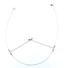20 шт. проволока Trace Leader Rig 2 Arm рыболовные снасти приманка Поворотная из нержавеющей стали 12 см