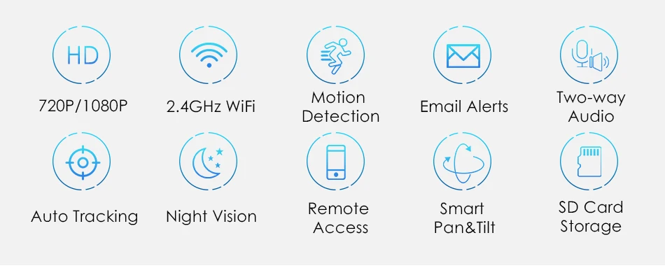 Домашняя охранная ip-камера Беспроводная смарт-камера с Wi-Fi аудио запись наблюдения детский монитор HD мини камера видеонаблюдения Hiseeu 1080 P