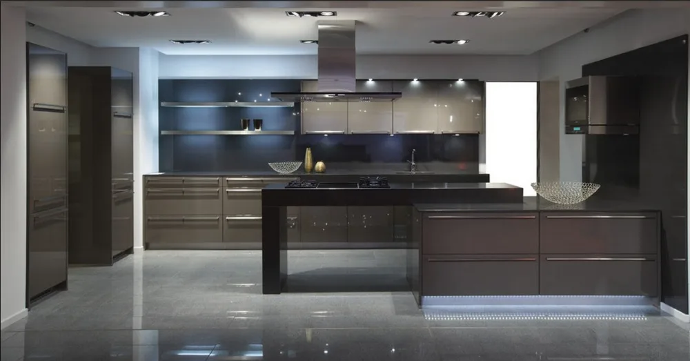 Compare Prices On Custom Kitchen Cabinet Online Ping Low 2017 Free Design Customized High Gross Lacquer Cupboard Modern Kitchen Cabinet With Counter Top Quartz