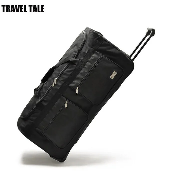 

TRAVEL TALE 32"40" Inch super large rolling luggage bag big trolley travel bag canvas hight 100cm