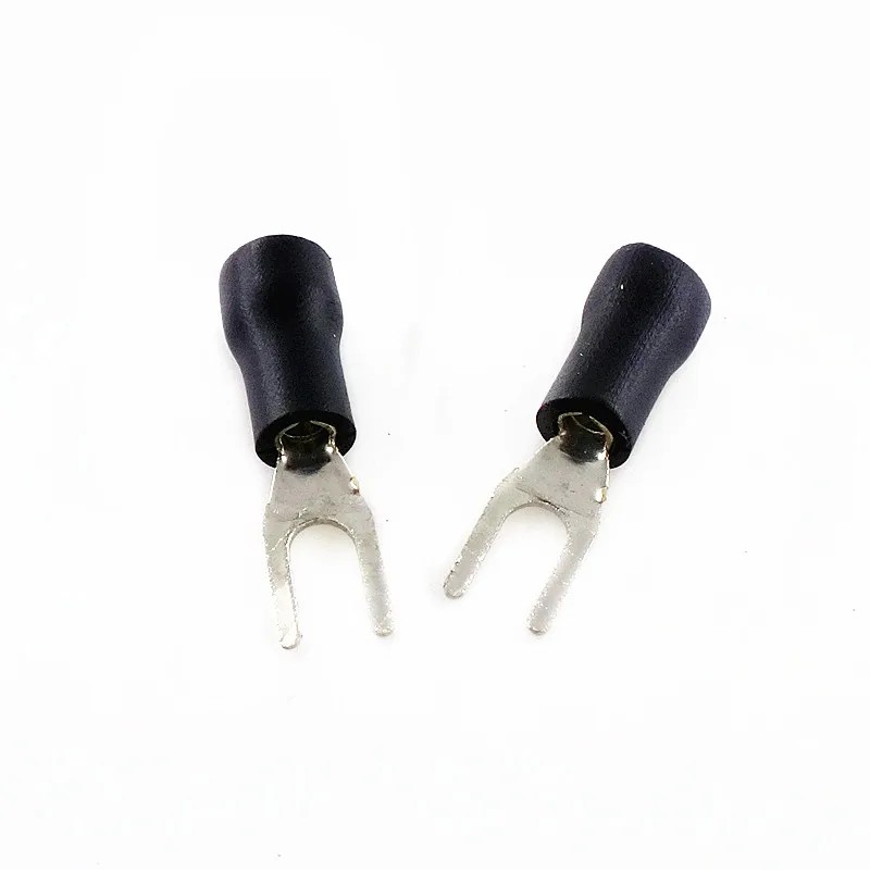 

SV1.25-3 50 PCS Insulated Spade Terminal Block Connector Electrical Furcate Pre-insulated End Fork Crimp Cable Wire