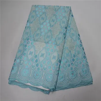 

New Design African Lace Fabrics High Quality Cotton Lace Fabric Swiss Voile With Stones Swiss Voile Lace In Switzerland LP30