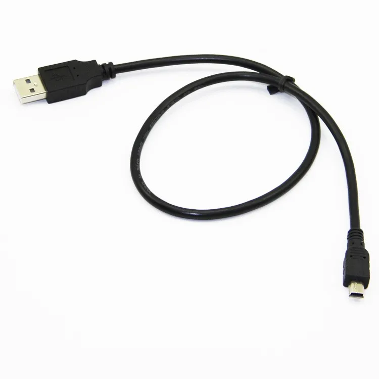 Bochara USB 2,0 type A Male to Mini 5P Male Mini 5P USB кабель M/M foil+ Плетеный+ ПВХ Экранирование 30 см 50 см 1 м 1,5 м 1,8 м 3 м 5 м