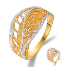 Siscathy Trendy Full Cubic Zirconia Women Bangle/Ring Luxury Wedding Bridal Engagement Jewelry Sets 2019 New Design Jewelry Sets Siscathy Trendy Full Cubic Zirconia Women Bangle/Ring Luxury Wedding Bridal Engagement Jewelry Sets 2019 New Design Jewelry Sets