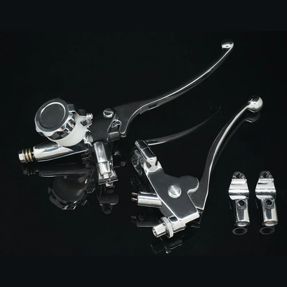 Chrome 7/8" 22mm Motorcycle Hydraulic Brake Clutch Lever Master