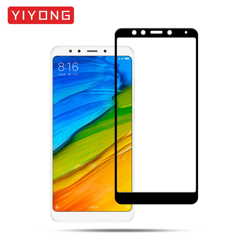 

For Redmi 5 Glass YIYONG Protective Film 5D Full Cover Tempered Glass For Xiaomi Redmi 5 Plus Screen Protector