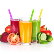 Colorful Silicone Drinking Straws Set