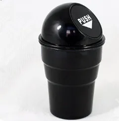 Автомобиль-Стайлинг коробка для хранения мусорное ведро мусора Танк для Citroen DS-серии C-Quatre C-Triomphe пикассо C1 C2 C3 C4 C4L C5 Elysee - Название цвета: Черный