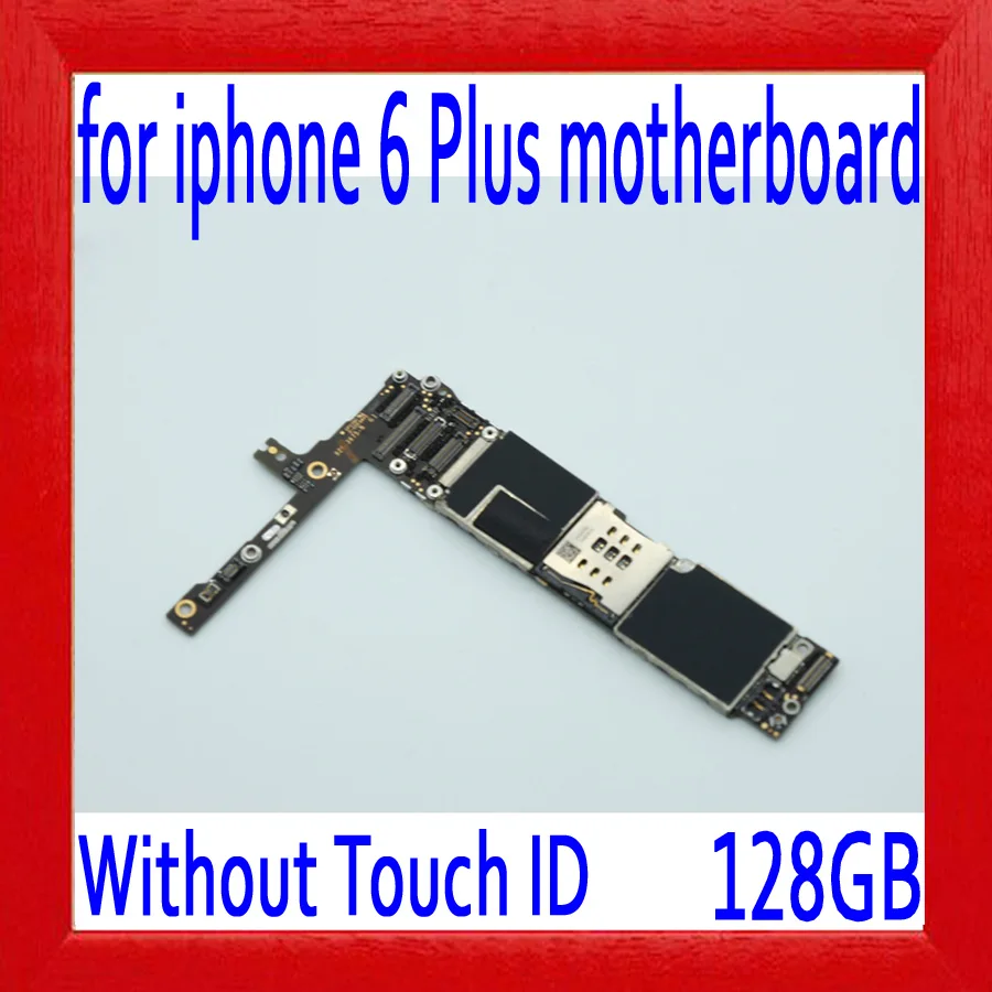 

without Touch ID for iphone 6 plus Motherboard with IOS System,128gb Original unlocked for iphone 6P Logic boards,Free Shipping
