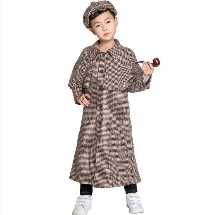 

Carnival Halloween Costume Kids Children Sherlock Holmes cosplay costume carnival party top quality costumes