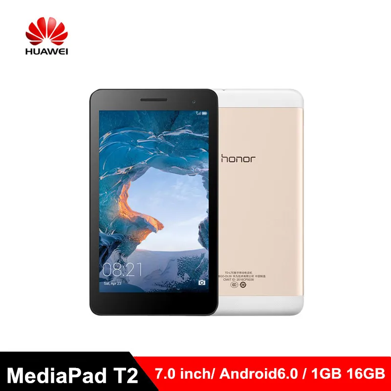 Huawei MediaPad T2 7,0 inch Tablet PC 4G планшетофон (плафон) Android 6,0 Spreadtrum SC9830I 4 ядра 1,5 ГГц 1 Гб Оперативная память 16 Гб Встроенная память двойной Камера