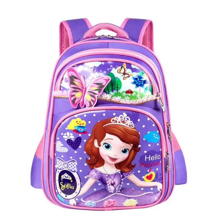 

New Orthopedic Breathable Sofia Schoolbag Children Cartoon School Bags For Girls School Backpacks Mochila Infantil