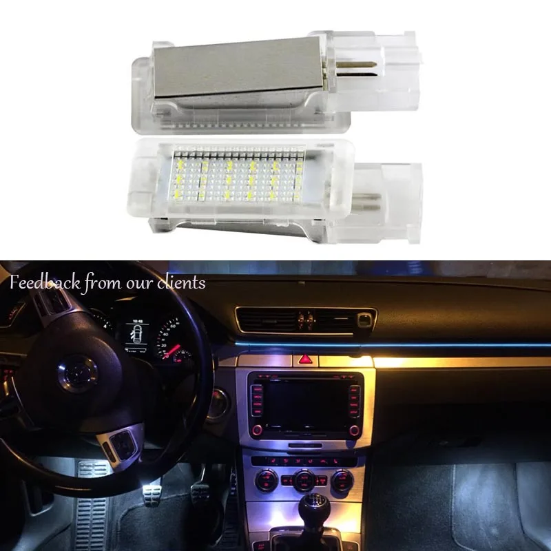 HOPSTYLING 2x для Volkswagen Caddy Jetta Passat PoloTiguan Touareg светодиоды для педалей двери вежливое Внутреннее освещение лампы авто аксессуар