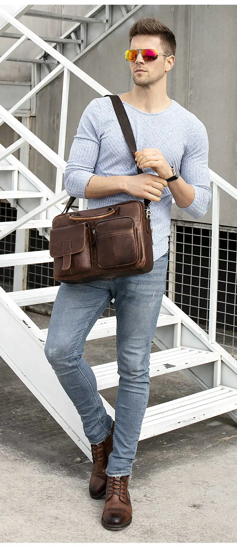 2019 кожаный мужской портфель кожаная сумка для ноутбука Мужская натуральная кожа офисная сумка для мужчин деловая сумка для А4 850 мужчины t