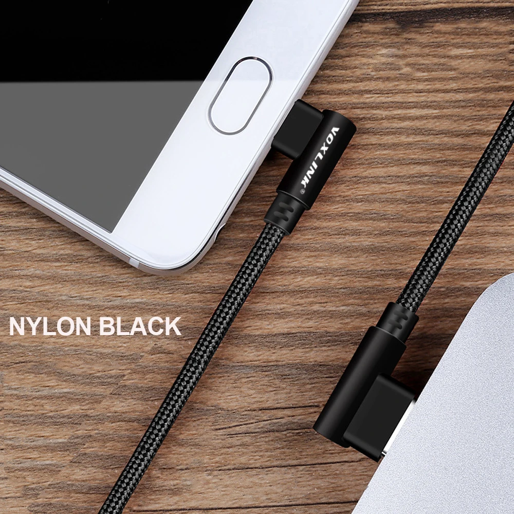 VOXLINK المصغّر usb كابل سريع شحن مايكرو كابل بيانات ل سامسونج/xiaomi/lenovo/huawei/HTC/Meizu شاحن هاتف محمول يعمل بنظام تشغيل أندرويد الكابلات