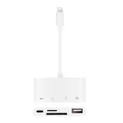 4 в 1 8 Pin Card Reader для Lightning/SD/TF/USB/Lightning Кабель-адаптер для iPhone Xr Xs X 8 7 6 Plus iPad S01