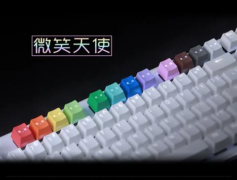 12 keycap PBT улыбающийся Ангел f1 до f12 индивидуальная функциональная клавиатура