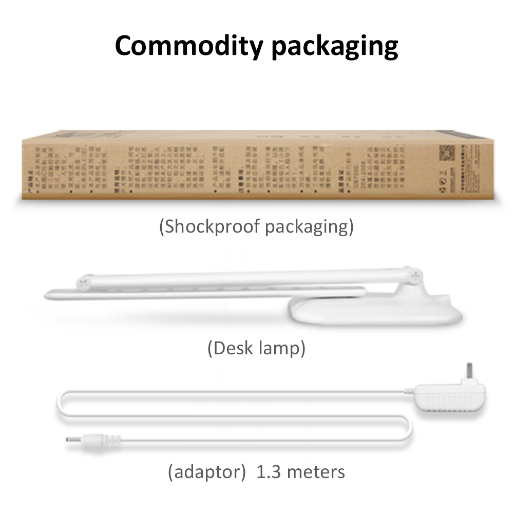  BREFILI 7W 30LEDs Table Lamp AC 220V Office Desk Lamp Dimmable Touch Sensor Folding Lamp for School - 32964531761