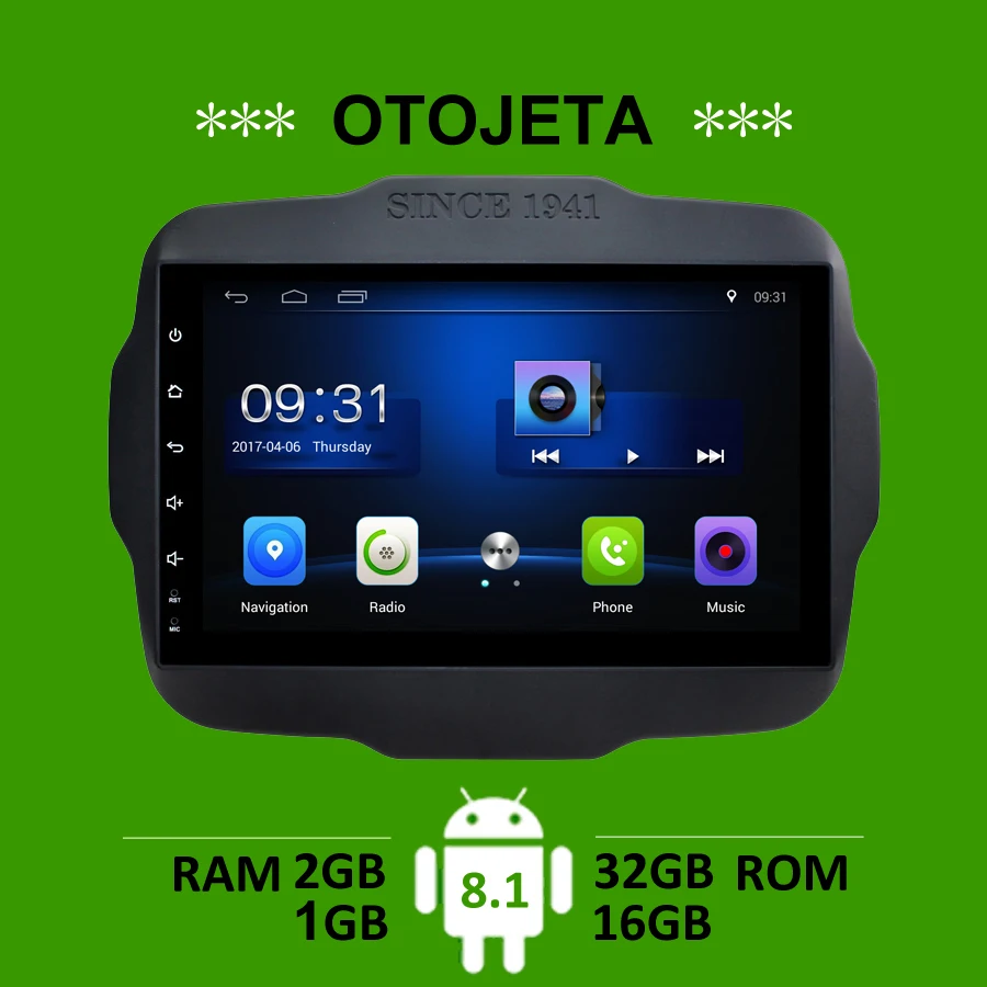 Excellent OTOJETA car accessory for Jeep Renegade 2016 radio gps navigation android 8.1 stereo bluetooth auto tape recorder carplay player 0 Excellent OTOJETA car accessory for Jeep Renegade 2016 radio gps navigation android 8.1 stereo bluetooth auto tape recorder carplay player 0