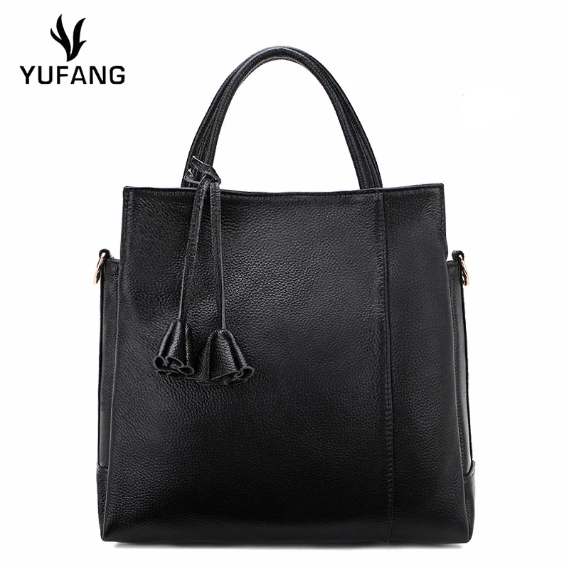 

YUFANG Natural Cowhide Women Handbag High Quality Genuine Leather Shoulder Bags Ladies Daily Messenger Bag Trendy Portable Bag