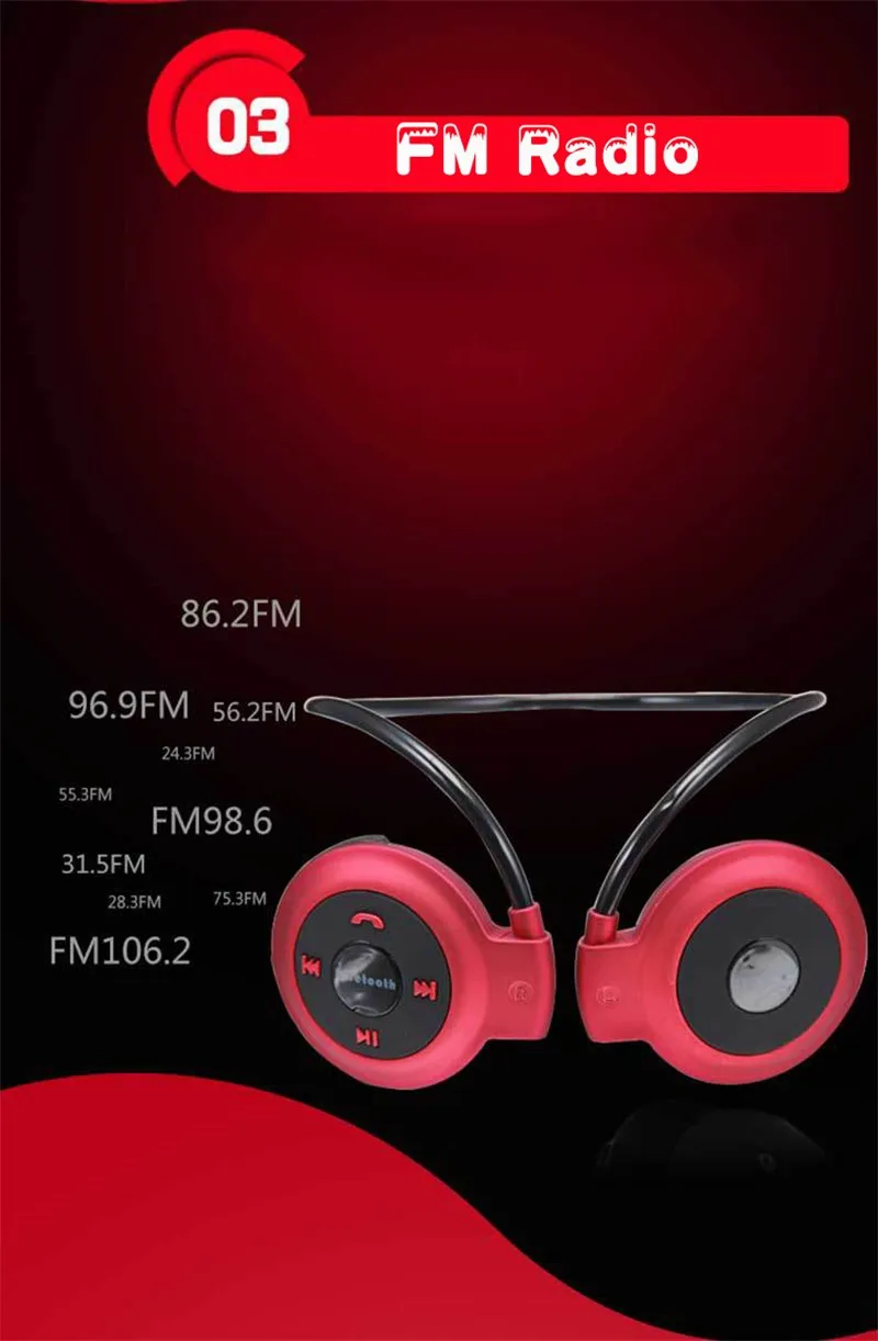 Sports Bluetooth Earphones Stereo Bass Wireless Headphones Headset Fone De Ouvido Sem Fio Auriculares with Mic for IOSAndroid7