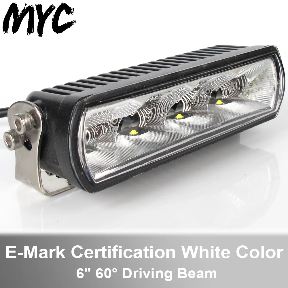 

6 Inch 20W Mini Single Row Straight Flood White Beam Led Light Bar For SUV Car Boat Tractor Truck Driving Lights