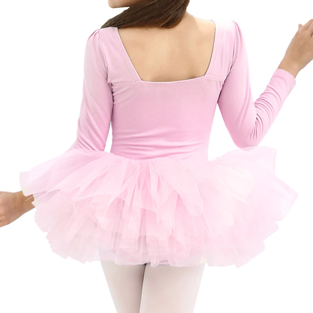 BAOHULU/Детское трико для гимнастики балета; платье с героями мультфильмов; платье-пачка; танцевальные костюмы; платье для девочек; комплект с юбкой для выступлений