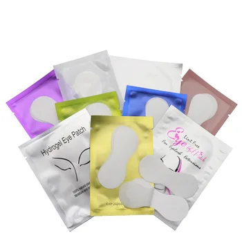 

100pairs Eyelash Extension Paper Patches Grafted Eye Stickers 8 Color Eyelash Under Eye Pads Eye Paper Tips Sticker Moisture