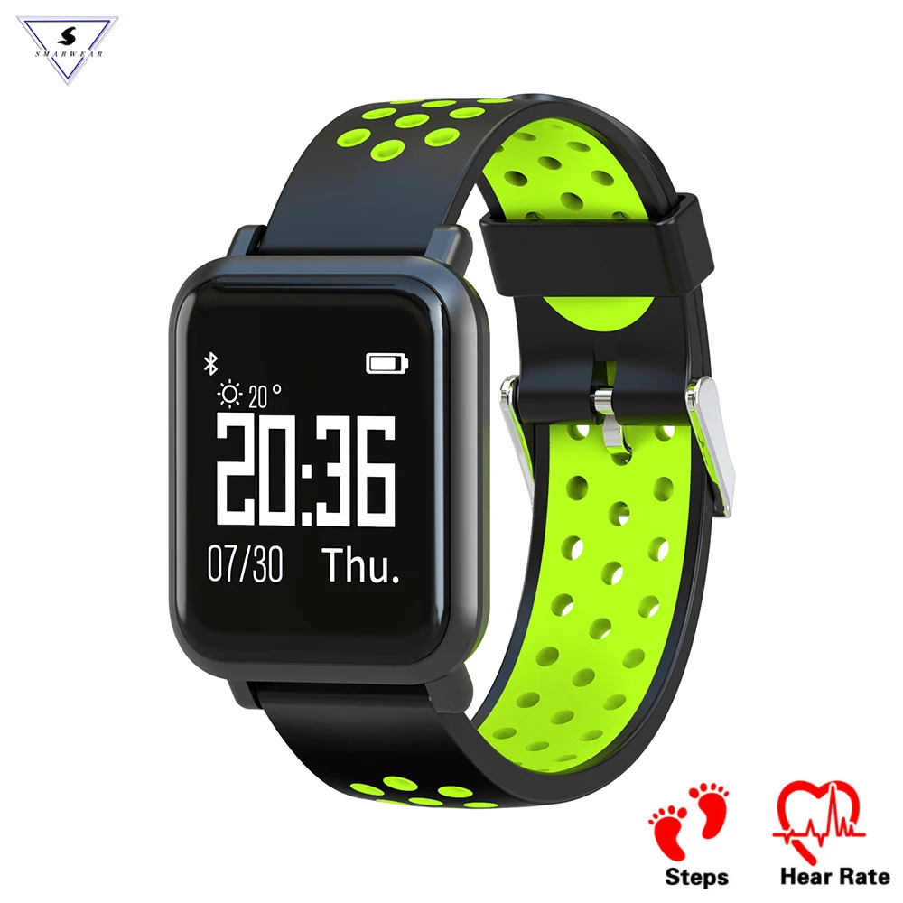 

SN60 Waterproof IP68 Sports Smart Band Bluetooth Pedometer Sleep Heart Rate Blood Pressure SPO2 Fitness Tracker Smart Bracelet