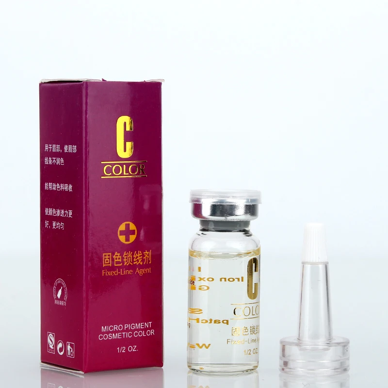 

Tattoo Microblading Pigment Fixing Agent Permanent Makeup Ink Color Lock Fluid Eyebrow Lip Tattoo Assistance Liquid Fixed Line
