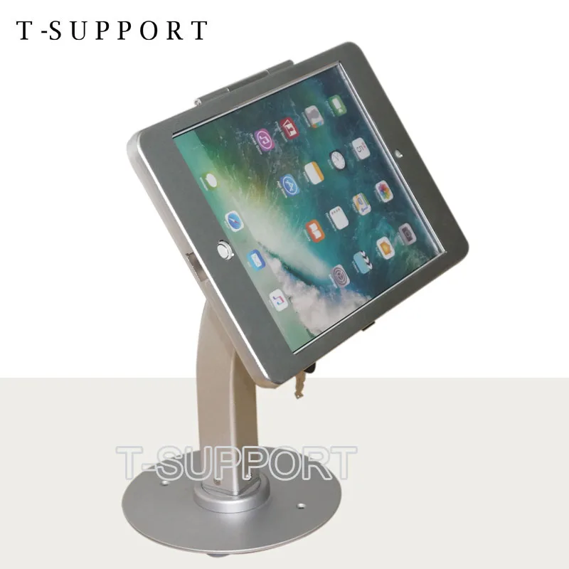 for 10.5" iPad Pro rotatable display security desk stand mounting on