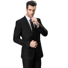 Модный стиль смокинг Нарядные Костюмы для свадьбы для Для мужчин(куртка+ Штаны+ галстук) человек Костюмы пользовательские с длинным рукавом Однобортный свадебный костюм