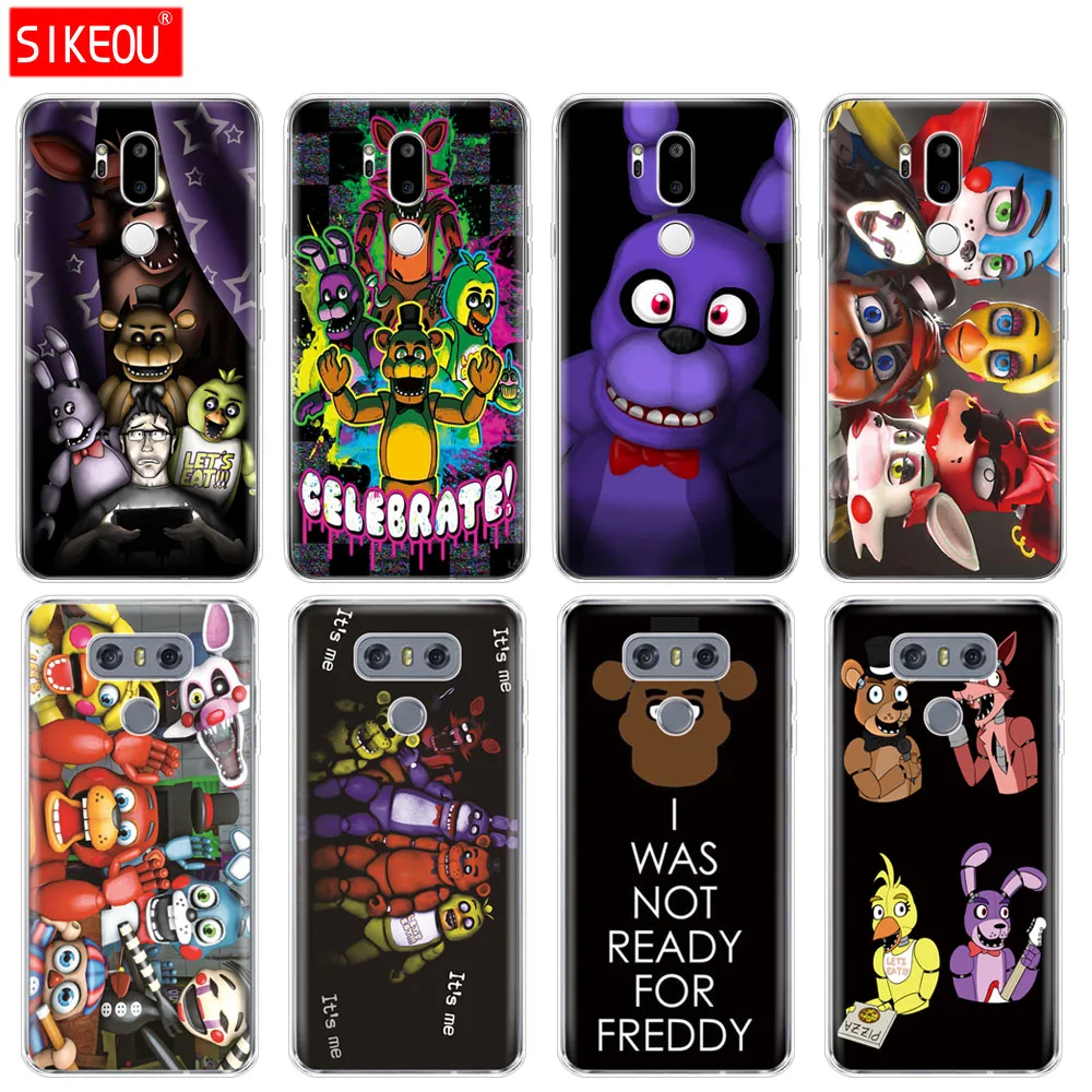 Силиконовый чехол для телефона LG G7 Q8 Q6 G6 MINI G5 V30 V7 V9 k10 k8 X POWER 2 five nights at freddy's fnaf