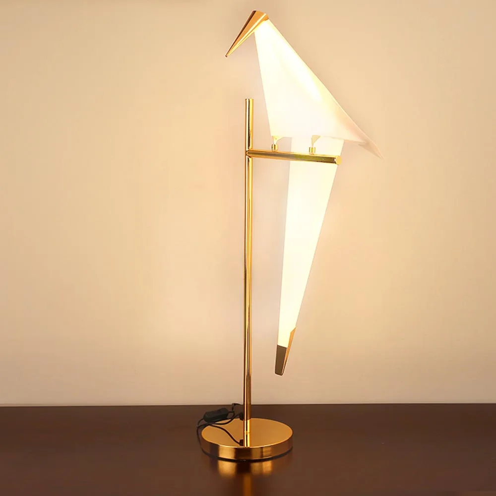 LED Origami Crane Bird Table Lamp Bedside Desk Reading Light Living Room Bedroom