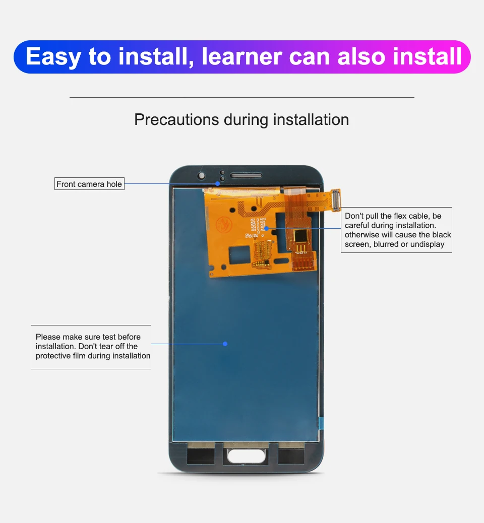 Sinmaytai тест для samsung Galaxy J120 J120F Дисплей lcd сенсорный экран дигитайзер в сборе для samsung J120H J120M lcd s
