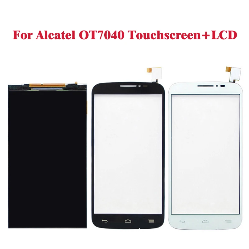 imágenes para Negro blanco pantalla lcd para alcatel one touch pop c7 7040 ot7040 7041 + touch screen reemplazo digitalizador asamblea imágenes para Negro blanco pantalla lcd para alcatel one touch pop c7 7040 ot7040 7041 + touch screen reemplazo digitalizador asamblea