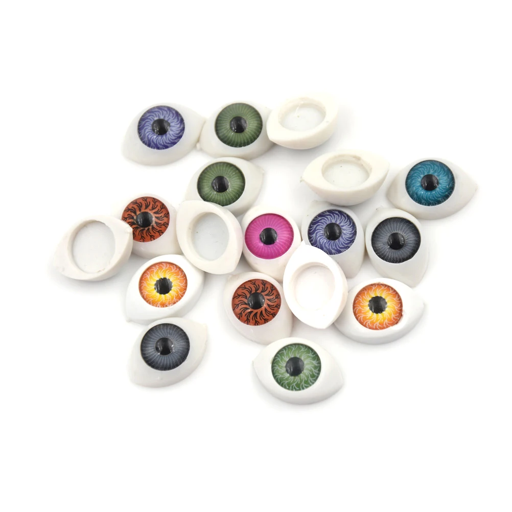 8 шт. яркие овальные пустые полукруглые глаза для рукоделия кукла мишка
