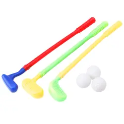 Новая прочная мини-игра для гольфа 3 клубов + 3 мяча для гольфа игрушки для детей на открытом воздухе